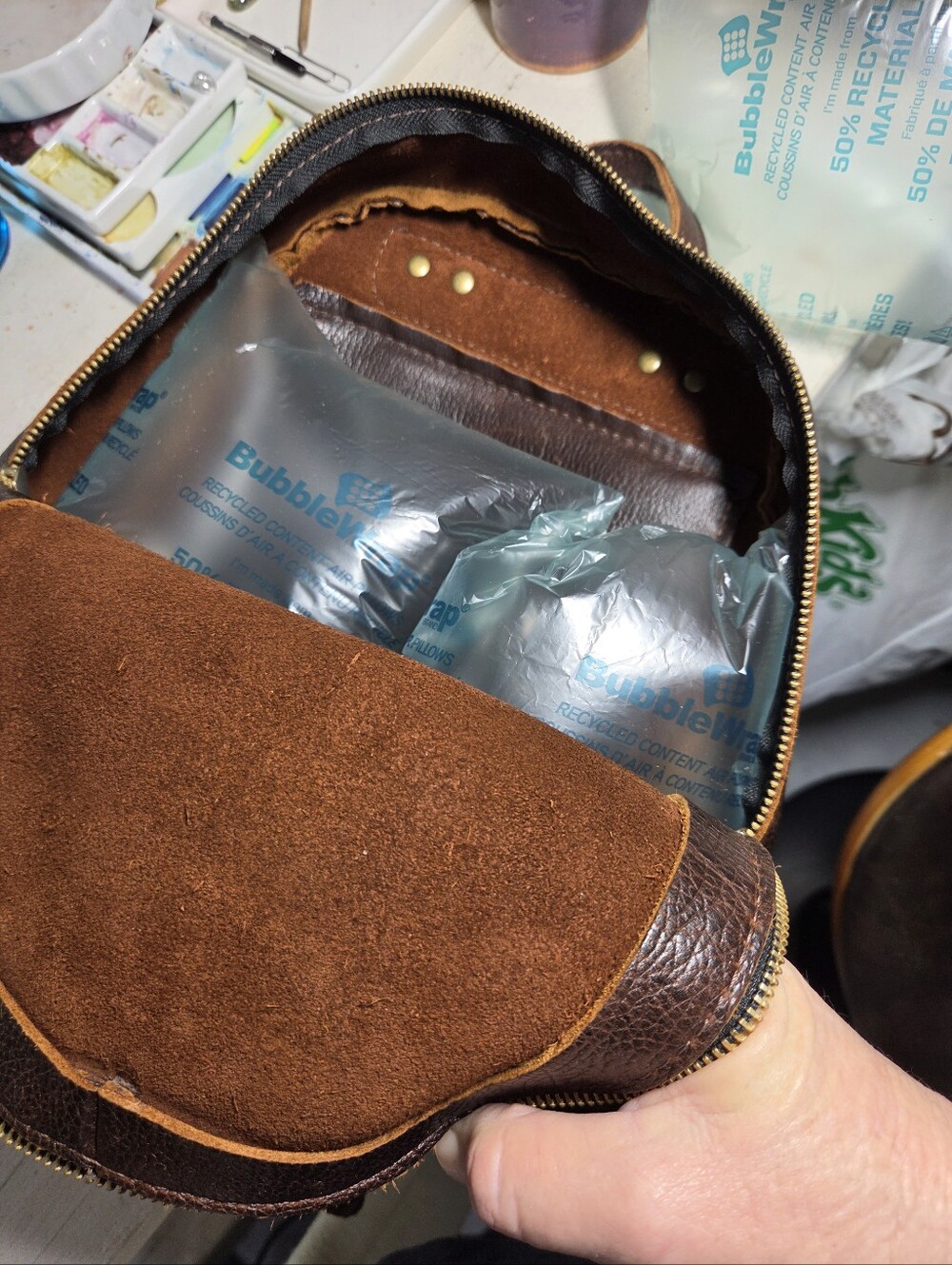 Portland Leather Rue Backpack and wallet - Picture 7 of 11